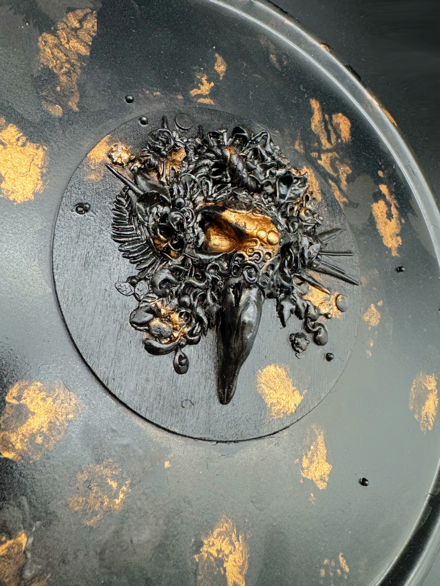 Raven’s Mark — Sculpted Wall Art in Black and Copper