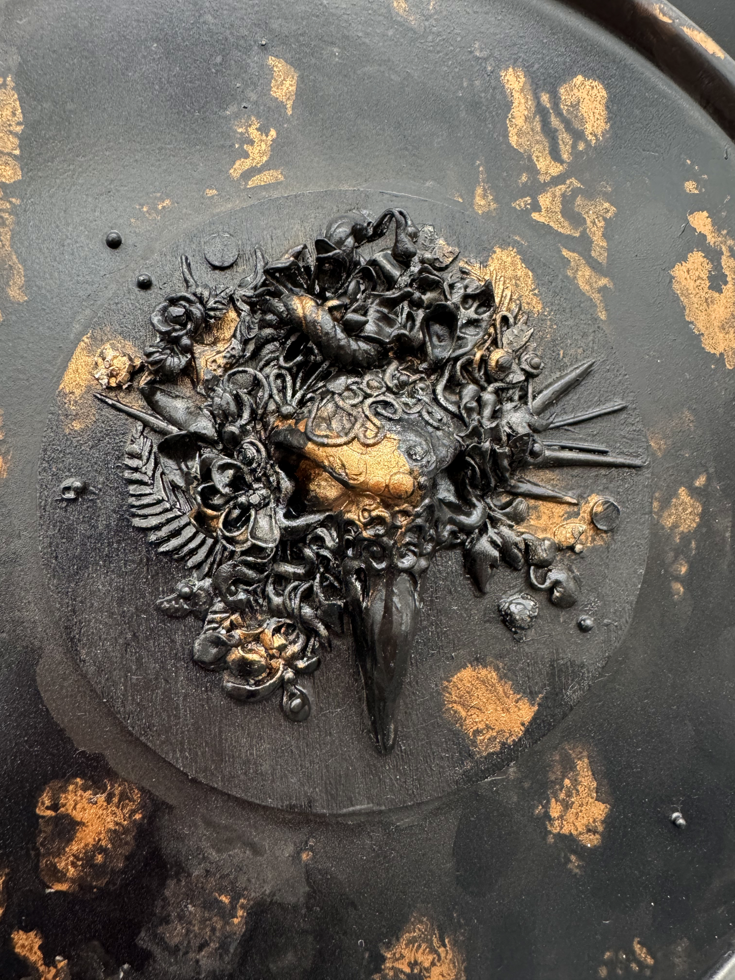 Raven’s Mark — Sculpted Wall Art in Black and Copper
